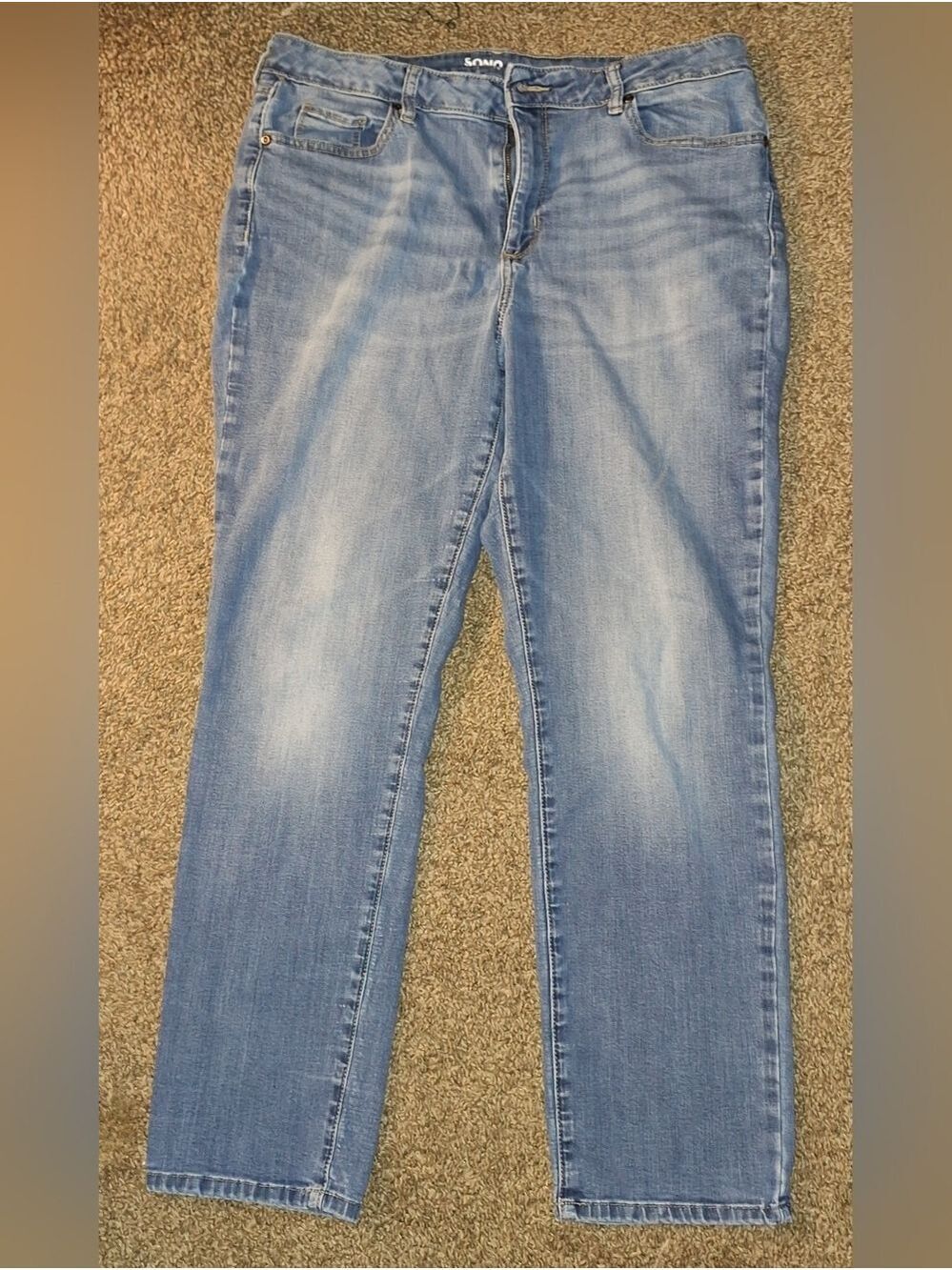 Sonoma Women's Jeans Classic Fit Light Blue Denim Size 16